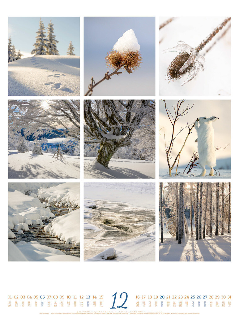 Weitere Ansicht: Inspiration Natur Kalender 2026 | Ackermann Kunstverlag GmbH