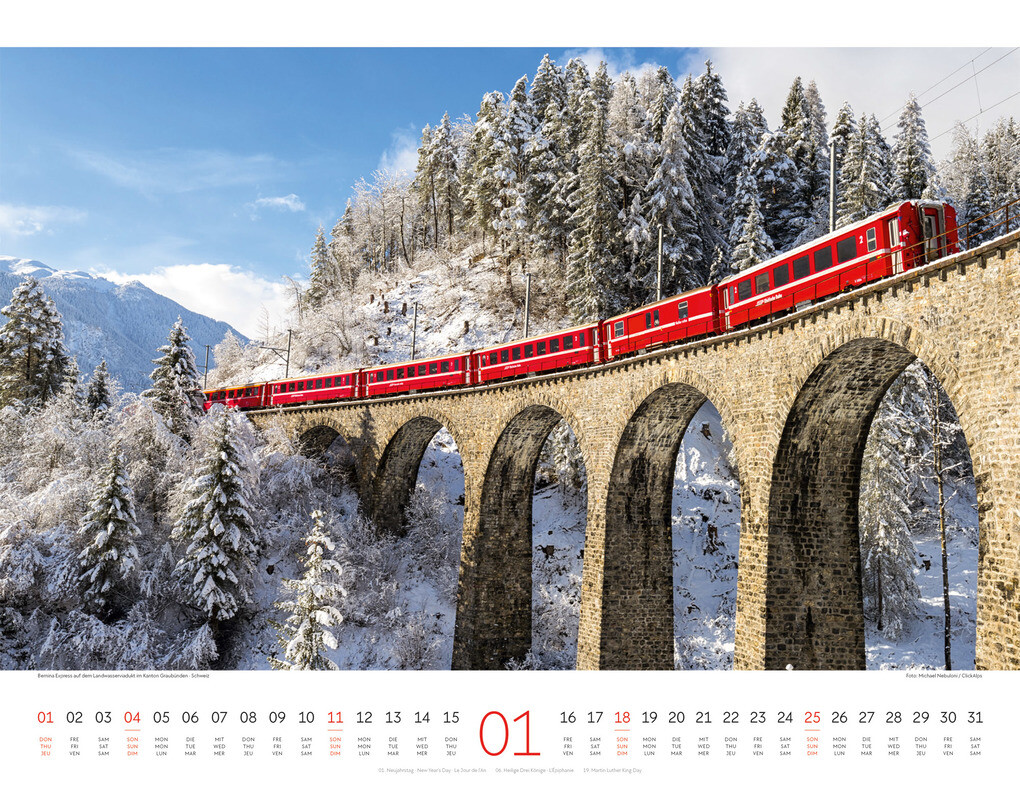 Weitere Ansicht: Brücken Kalender 2026 | Ackermann Kunstverlag GmbH