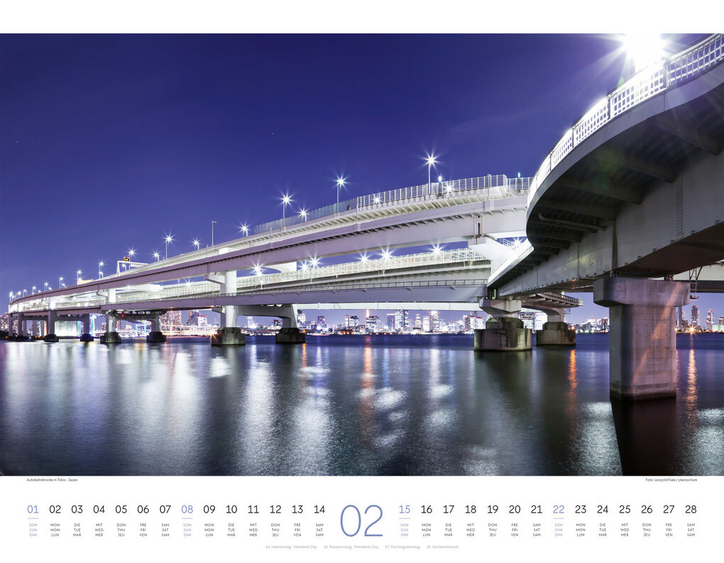 Weitere Ansicht: Brücken Kalender 2026 | Ackermann Kunstverlag GmbH
