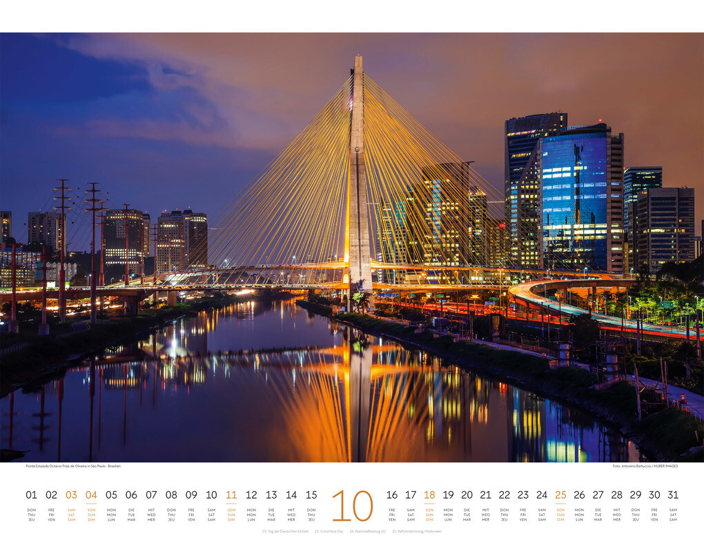 Weitere Ansicht: Brücken Kalender 2026 | Ackermann Kunstverlag GmbH