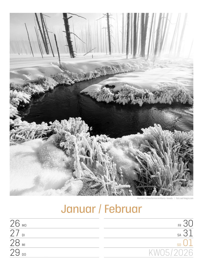 Weitere Ansicht: Silent Nature Wochenplaner Kalender 2026 | Ackermann Kunstverlag GmbH