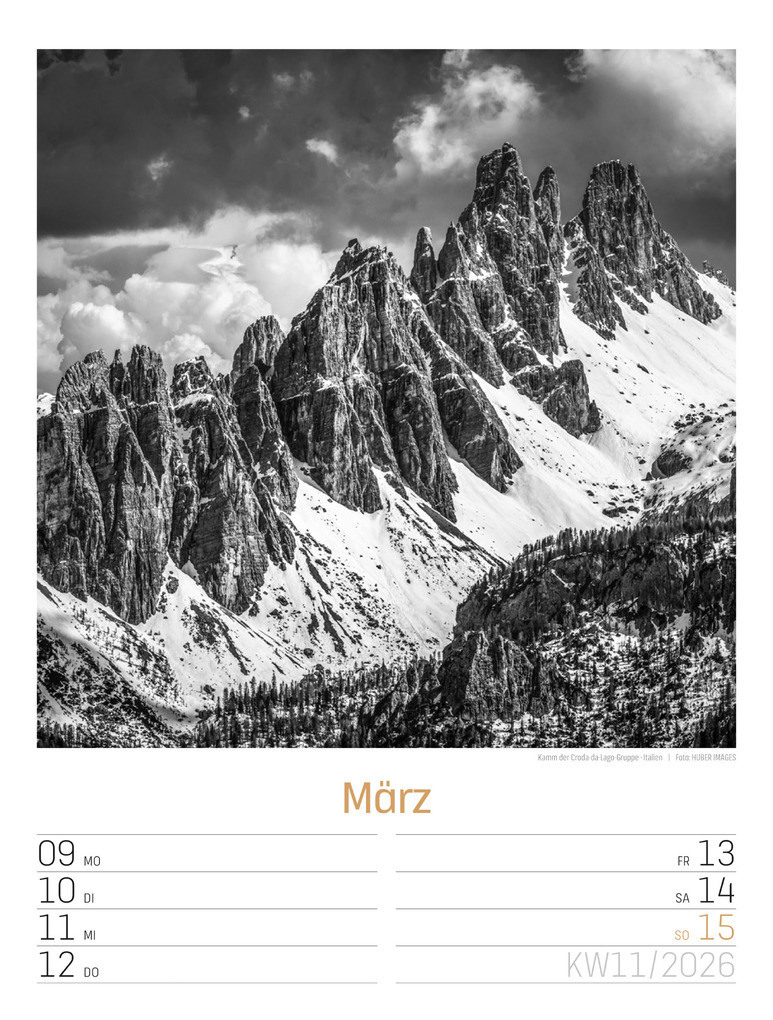 Weitere Ansicht: Silent Nature Wochenplaner Kalender 2026 | Ackermann Kunstverlag GmbH