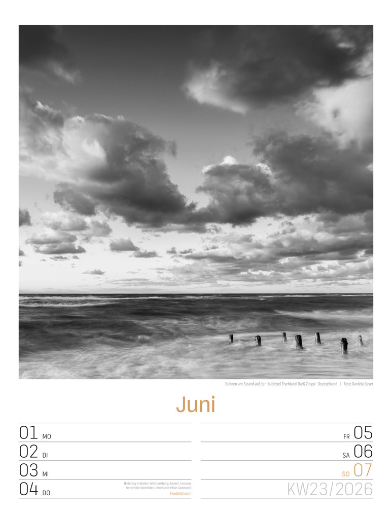 Weitere Ansicht: Silent Nature Wochenplaner Kalender 2026 | Ackermann Kunstverlag GmbH