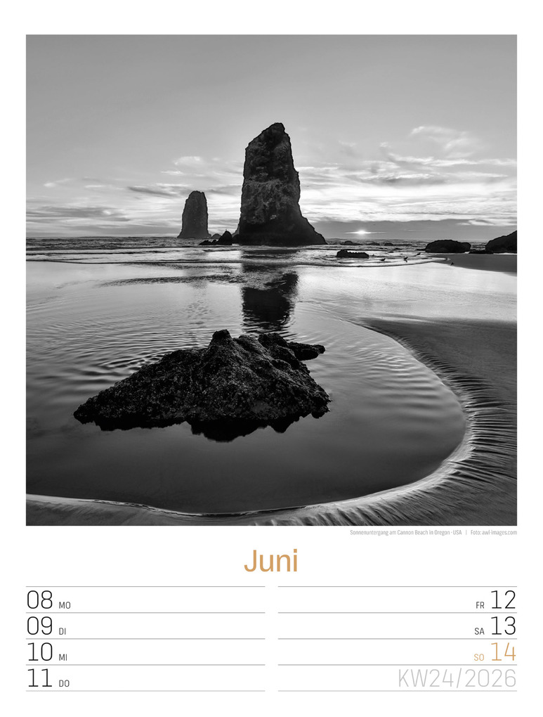 Weitere Ansicht: Silent Nature Wochenplaner Kalender 2026 | Ackermann Kunstverlag GmbH