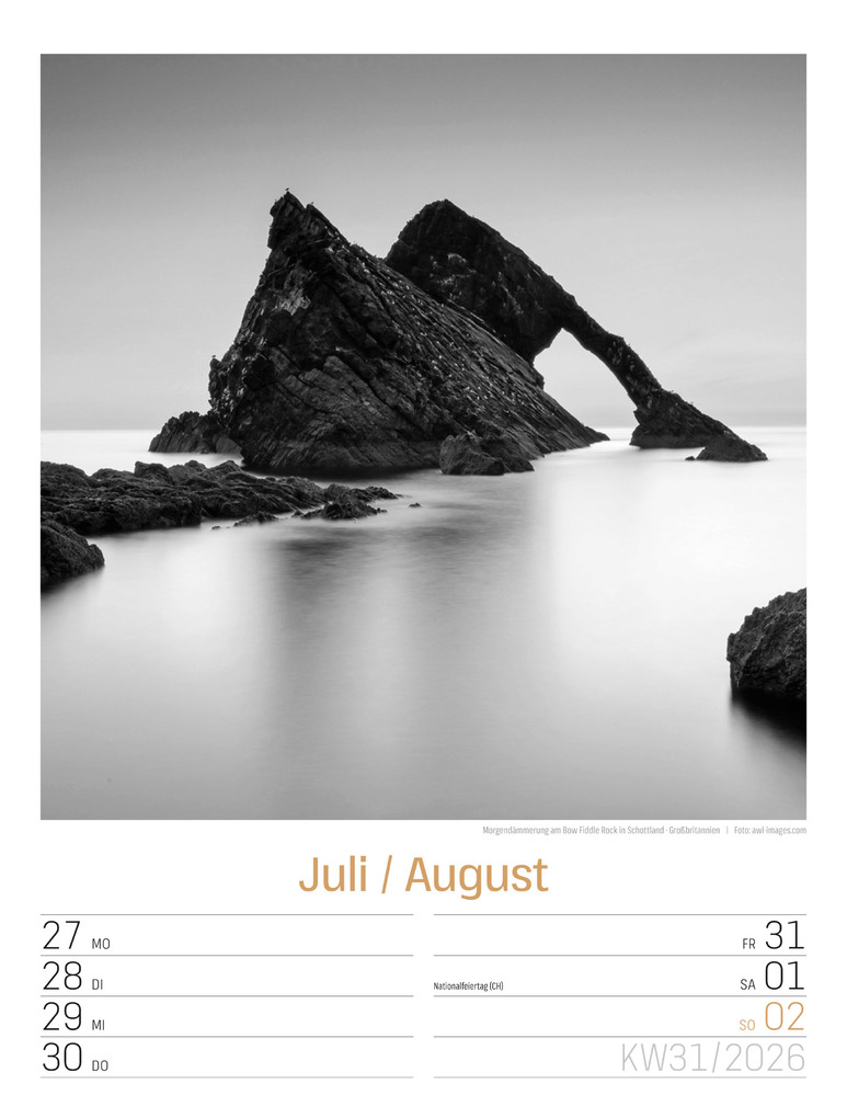 Weitere Ansicht: Silent Nature Wochenplaner Kalender 2026 | Ackermann Kunstverlag GmbH