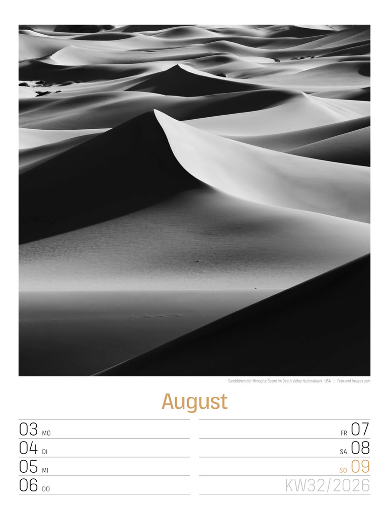 Weitere Ansicht: Silent Nature Wochenplaner Kalender 2026 | Ackermann Kunstverlag GmbH