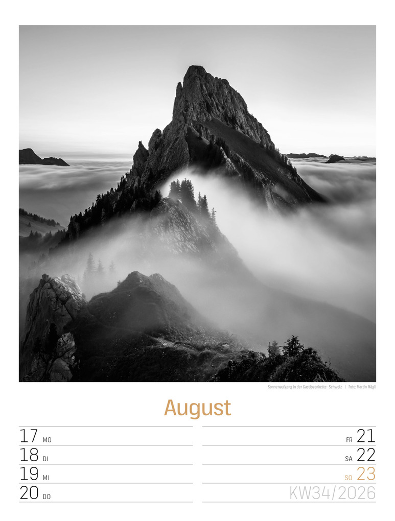 Weitere Ansicht: Silent Nature Wochenplaner Kalender 2026 | Ackermann Kunstverlag GmbH