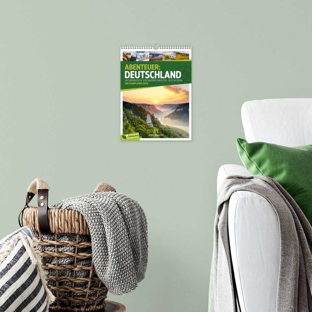 Weitere Ansicht: Abenteuer Deutschland Wochenplaner Kalender 2026 | Naturparadiese | Ackermann Kunstverlag GmbH