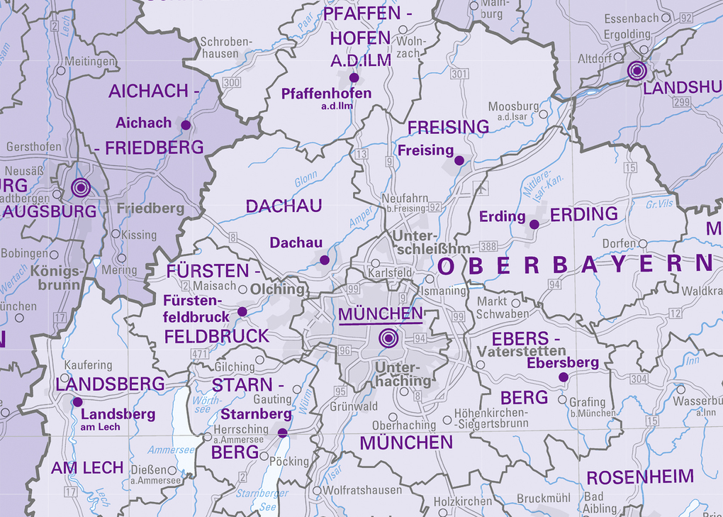 Weitere Ansicht: Deutschland auf einen Blick! Politische Karte 1:750 000