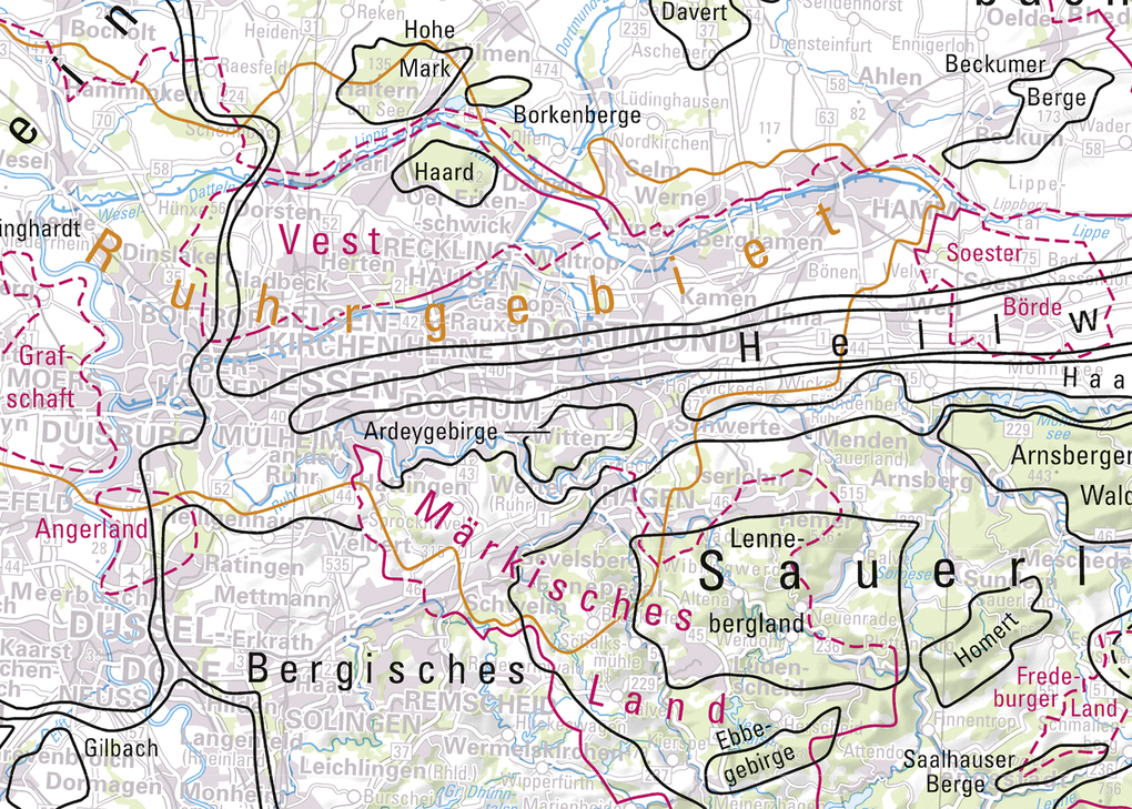 Weitere Ansicht: Deutschland auf einen Blick! Landschaftskarte 1:750 000