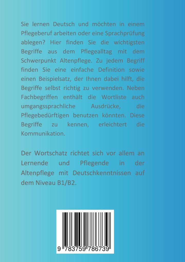 Weitere Ansicht: Wortschatz Deutsch Pflege | Sandra Hohmann