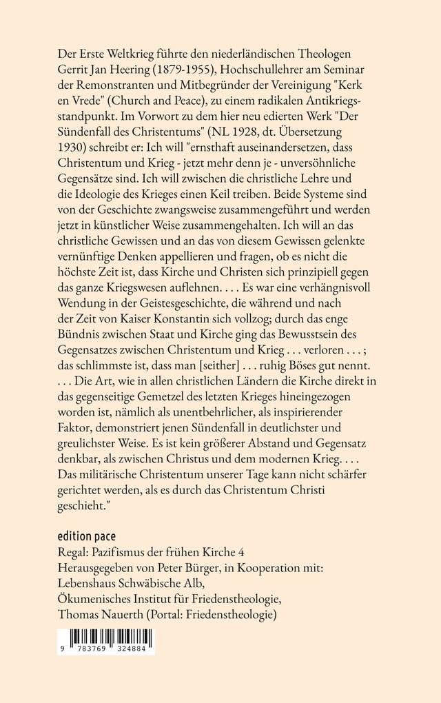 Weitere Ansicht: Der Sündenfall des Christentums | Gerrit Jan Heering