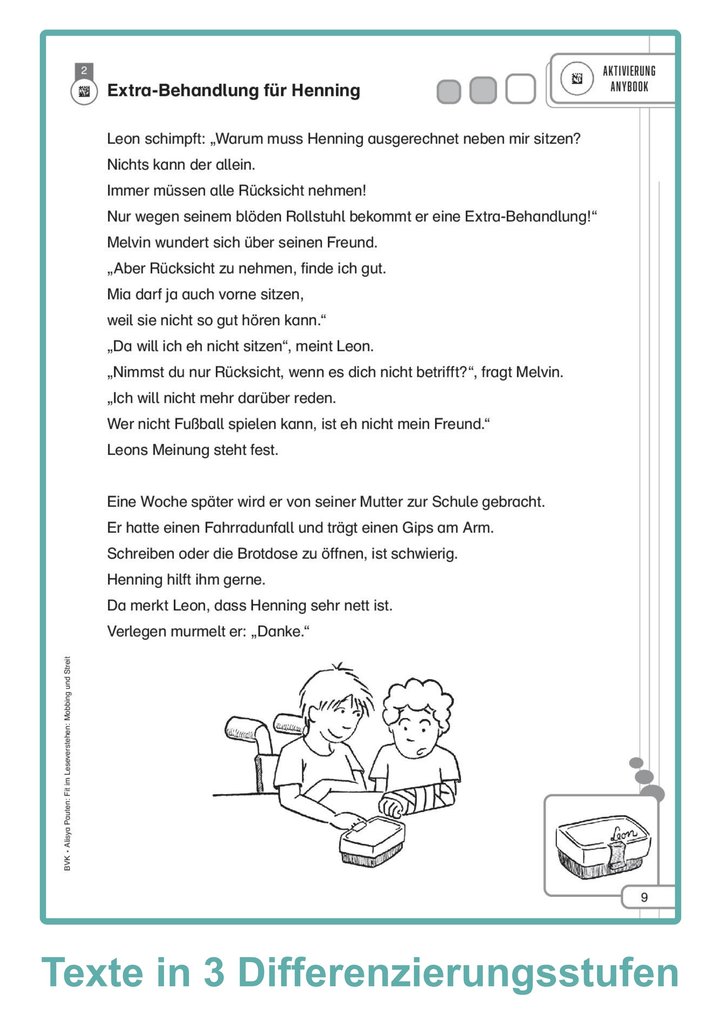 Weitere Ansicht: Fit im Leseverstehen - Mobbing und Streit | Alisya Pauten