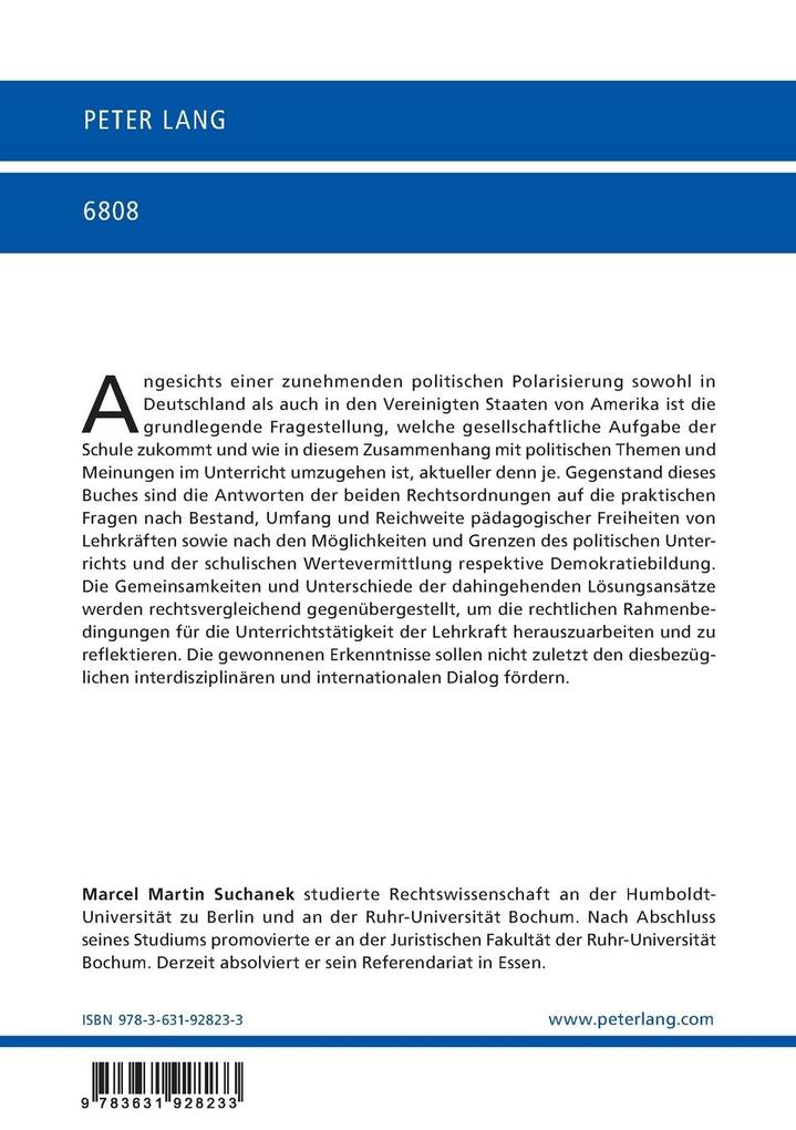 Weitere Ansicht: Pädagogische Freiheiten und politische Neutralität | Marcel Suchanek