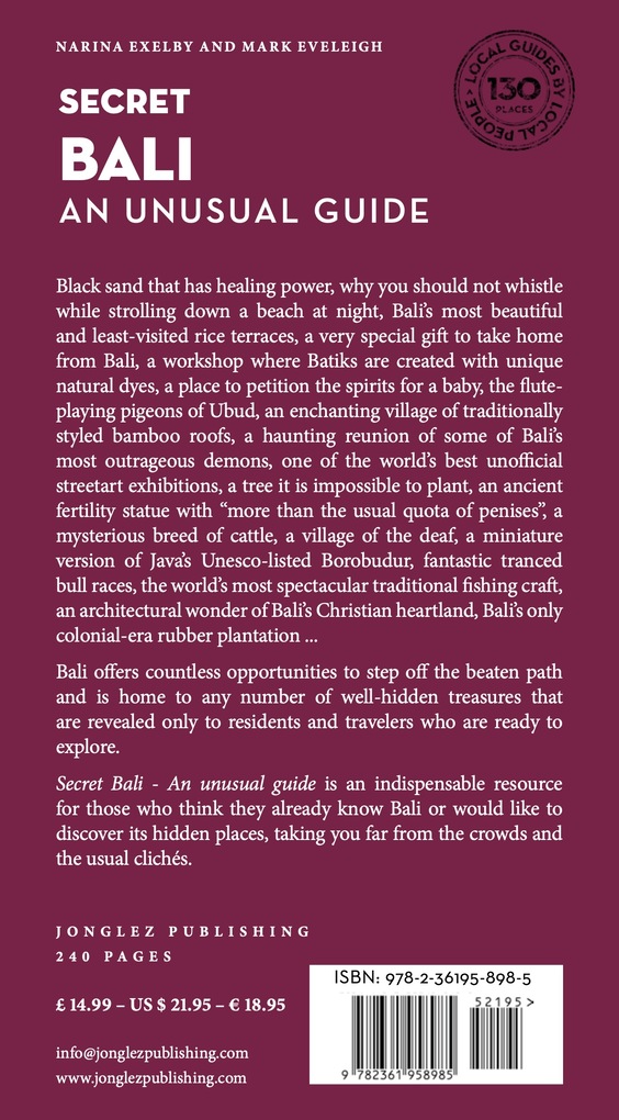 Weitere Ansicht: Secret Bali - An Unusual Guide | Narina Exelby, Mark Eveleigh
