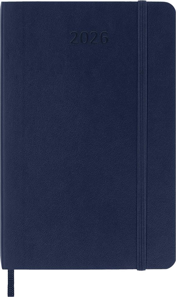 Produktbild: Moleskine 12 Monate Tageskalender 2026, Pocket/A6, 1 Tag = 1 Seite, Weicher Einband, Saphir