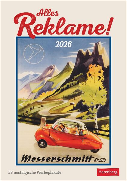 Produktbild: Alles Reklame! Wochen-Kulturkalender 2026 - 53 nostalgische Werbeplakate