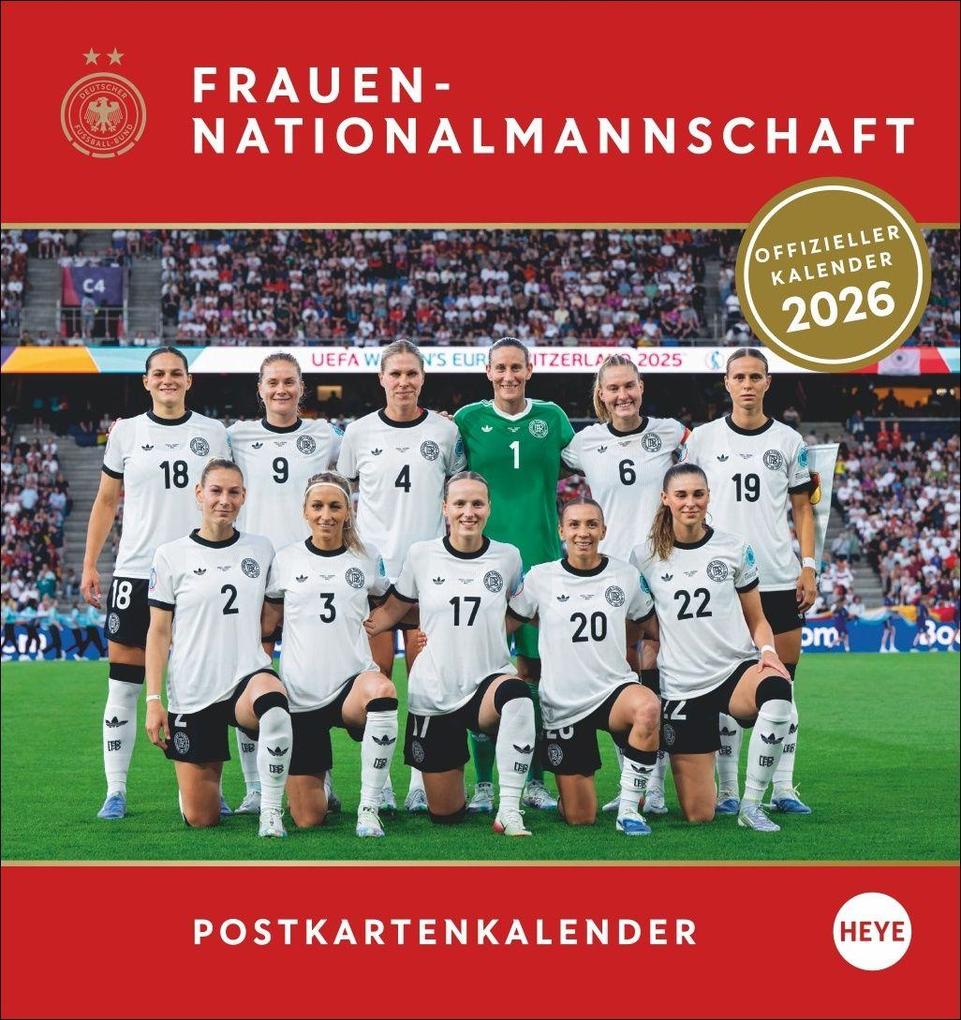Produktbild: DFB Frauen Postkartenkalender 2026