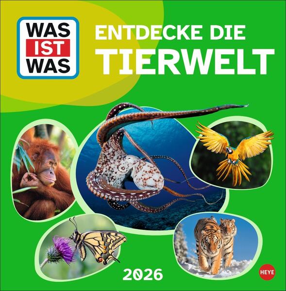 Produktbild: WAS IST WAS Tierwelt Broschurkalender 2026