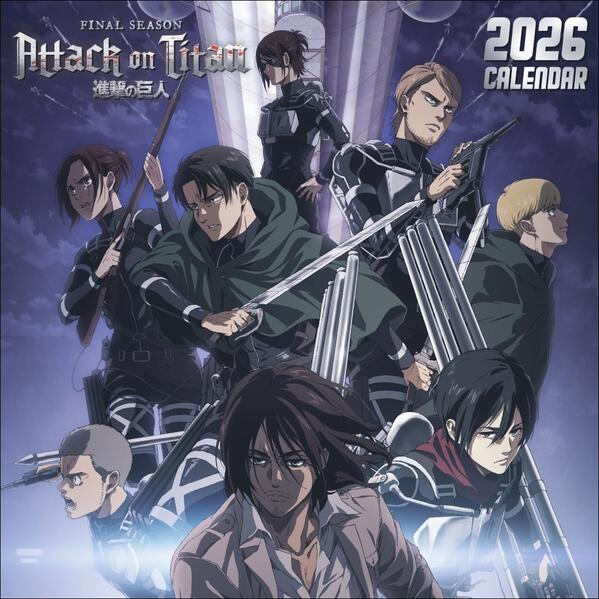 Produktbild: Attack on Titan Broschurkalender 2026