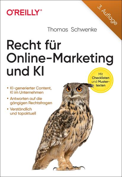 Produktbild: Recht für Online-Marketing und KI | Thomas Schwenke