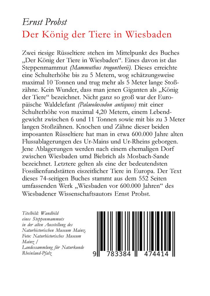 Weitere Ansicht: Der König der Tiere in Wiesbaden | Ernst Probst