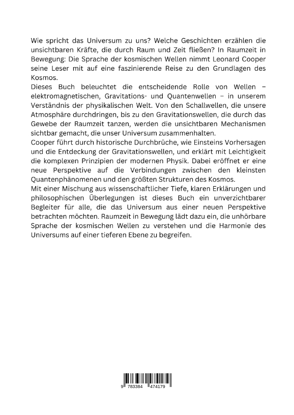 Weitere Ansicht: Raumzeit in Bewegung: Die Sprache der kosmischen Wellen | Leonard Cooper