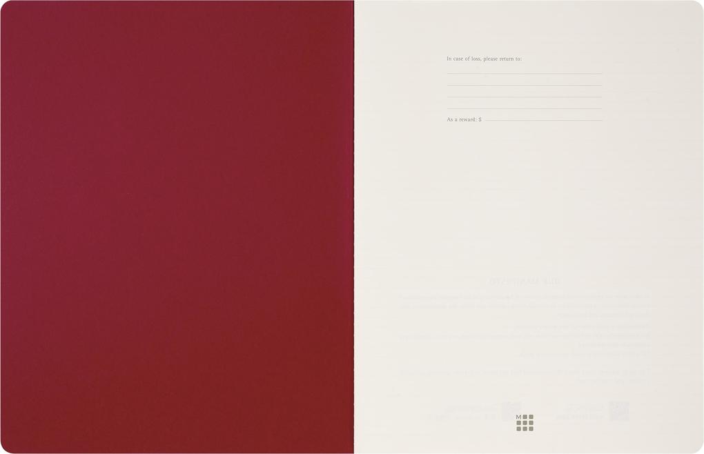 Weitere Ansicht: Moleskine Student Cahier, XXL, liniert, Kartoneinband, Rot