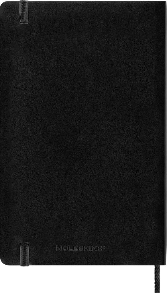 Weitere Ansicht: Moleskine 12 Monate Wochen Notizkalender 2026, Large/A5, 1 Wo = 1 Seite, rechts linierte Seite, Weicher Einband, Schwarz