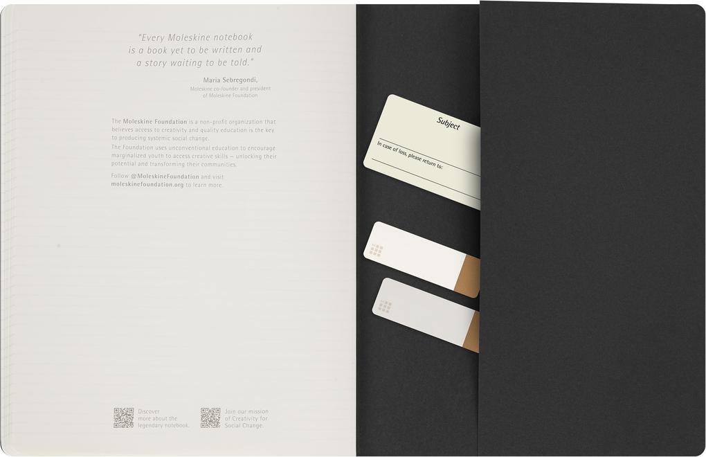 Weitere Ansicht: Moleskine Student Cahier, XXL, liniert, Kartoneinband, Schwarz