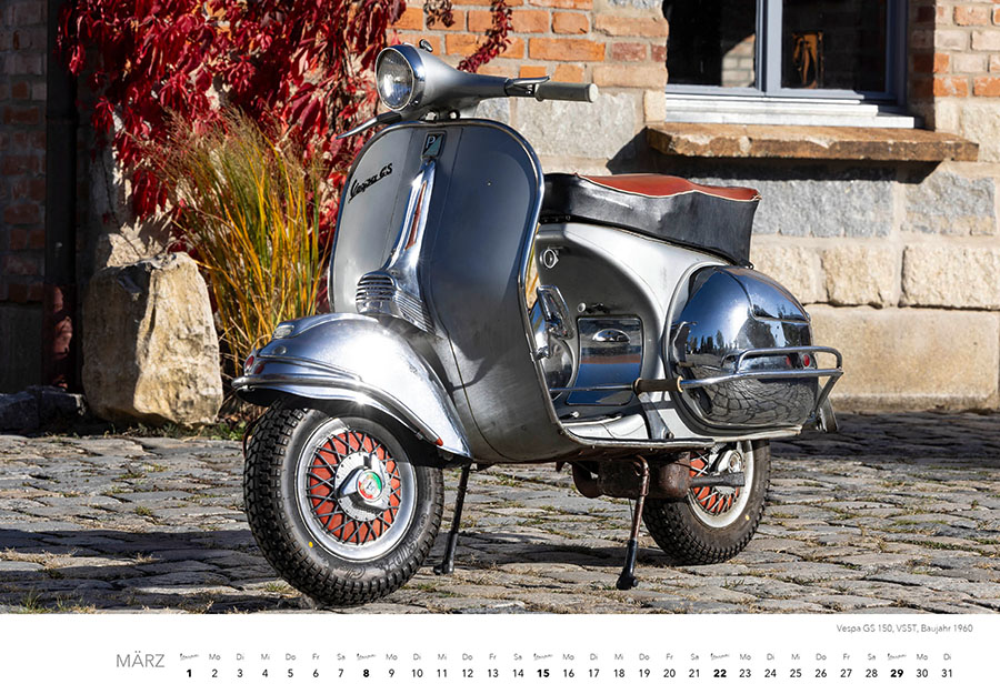 Weitere Ansicht: Vespa Kalender 2026 | Dieter Rebmann