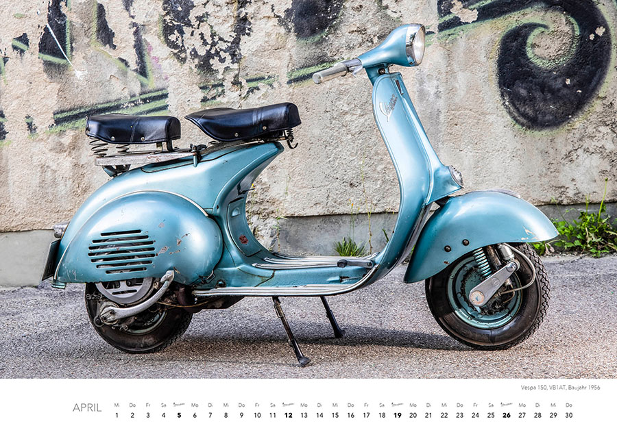 Weitere Ansicht: Vespa Kalender 2026 | Dieter Rebmann