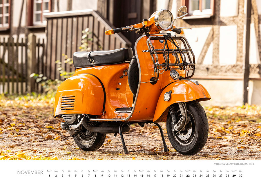 Weitere Ansicht: Vespa Kalender 2026 | Dieter Rebmann