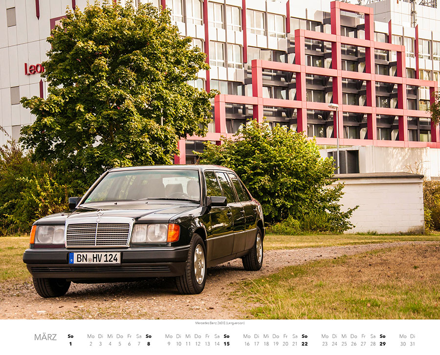 Weitere Ansicht: Mercedes Benz W 124 Kalender 2026 | Jan Strunk