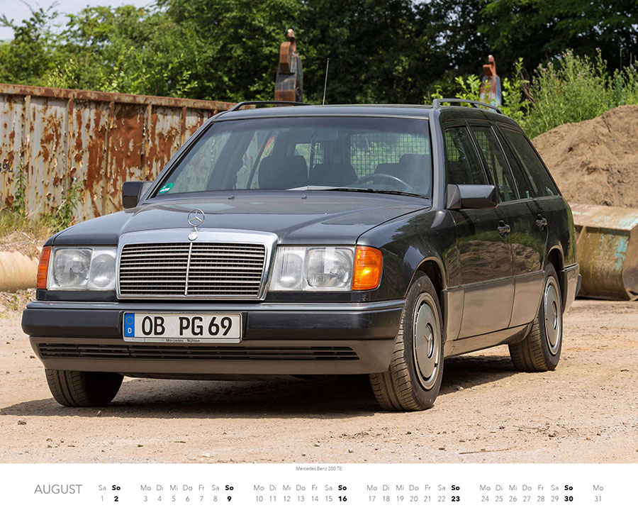 Weitere Ansicht: Mercedes Benz W 124 Kalender 2026 | Jan Strunk