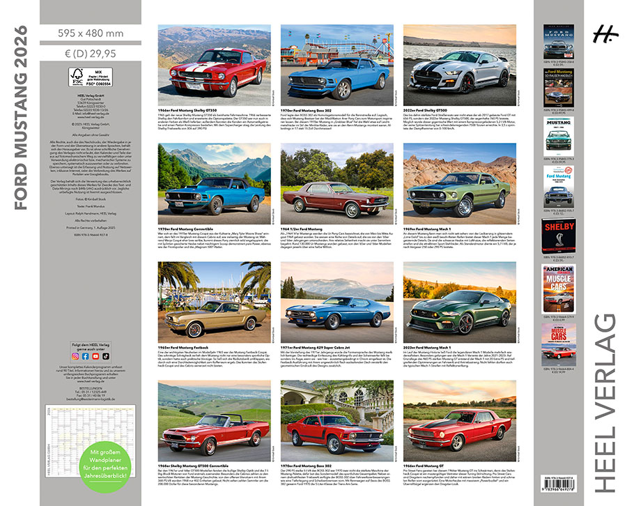 Weitere Ansicht: Ford Mustang Kalender 2026