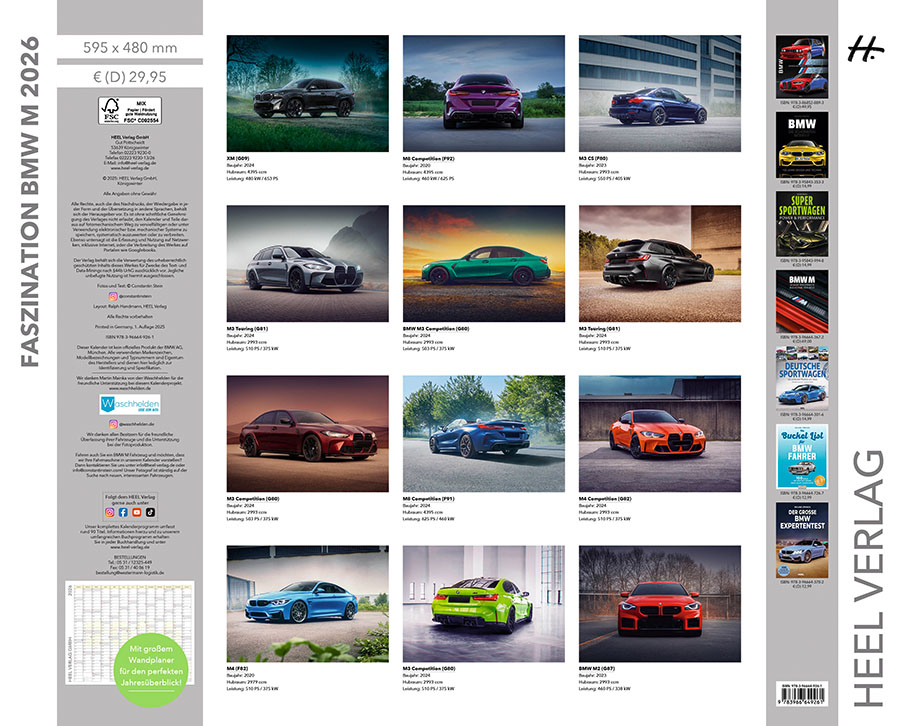 Weitere Ansicht: Faszination BMW M Kalender 2026 | Constantin Stein
