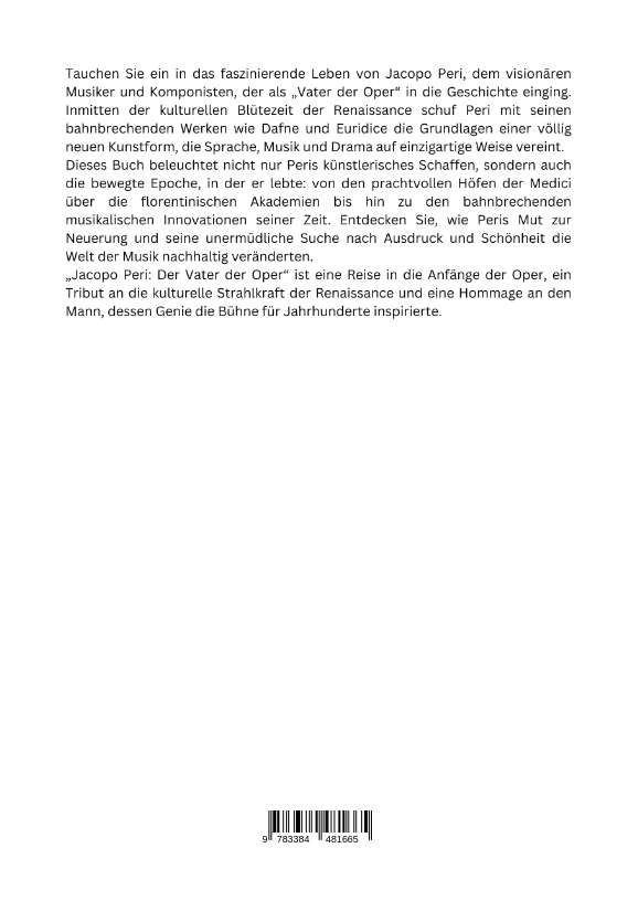 Weitere Ansicht: Jacopo Peri: Der Vater der Oper | Valerio Farnese