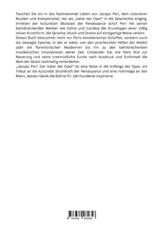 Weitere Ansicht: Jacopo Peri: Der Vater der Oper | Valerio Farnese