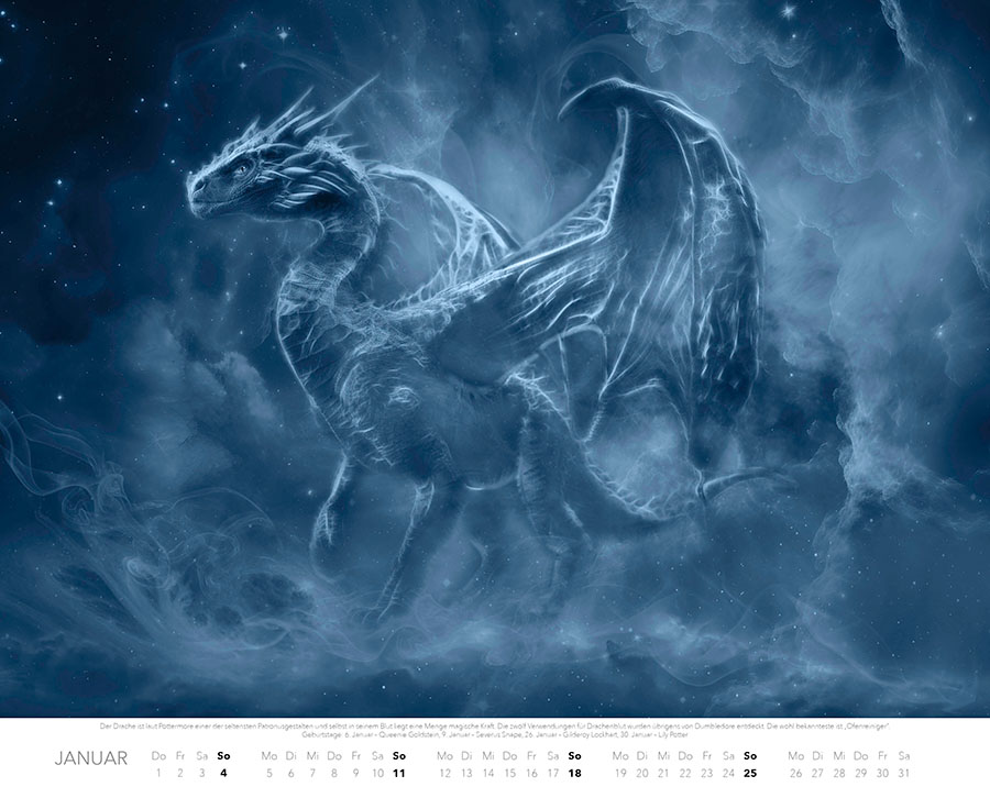 Weitere Ansicht: Patronus Kalender für Potterheads 2026 XXL-Wandkalender | Adriana Ferreira
