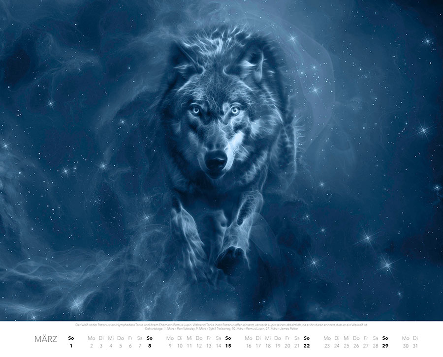 Weitere Ansicht: Patronus Kalender für Potterheads 2026 XXL-Wandkalender | Adriana Ferreira