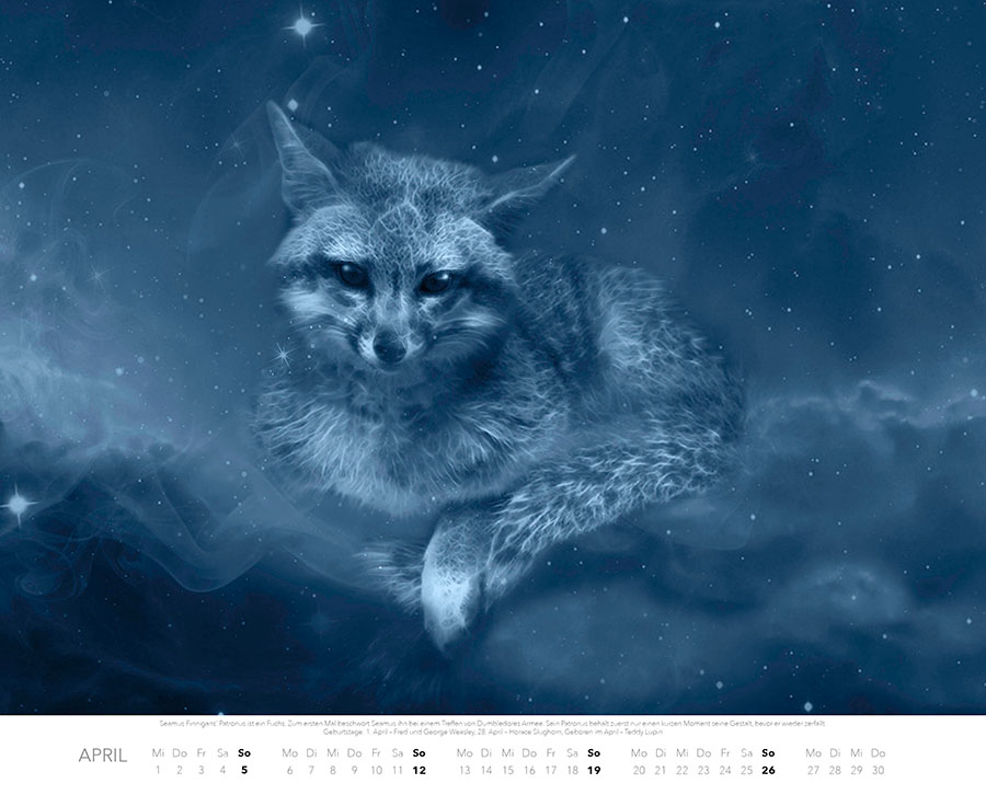 Weitere Ansicht: Patronus Kalender für Potterheads 2026 XXL-Wandkalender | Adriana Ferreira