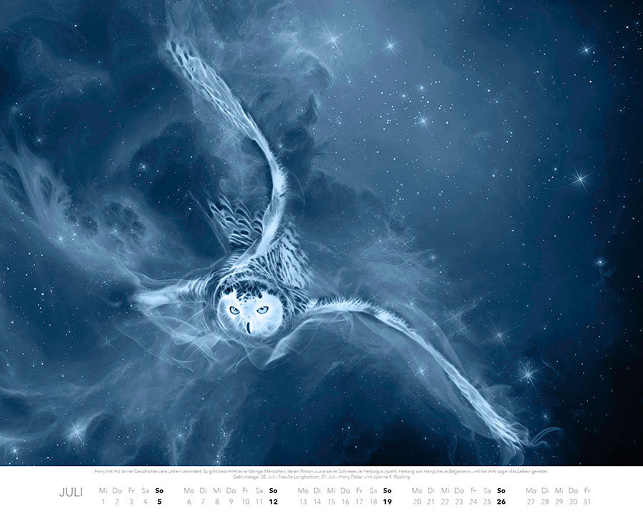 Weitere Ansicht: Patronus Kalender für Potterheads 2026 XXL-Wandkalender | Adriana Ferreira