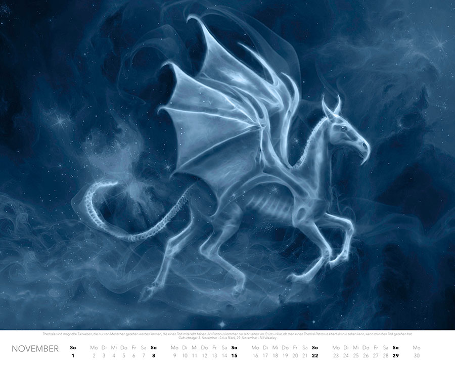 Weitere Ansicht: Patronus Kalender für Potterheads 2026 XXL-Wandkalender | Adriana Ferreira