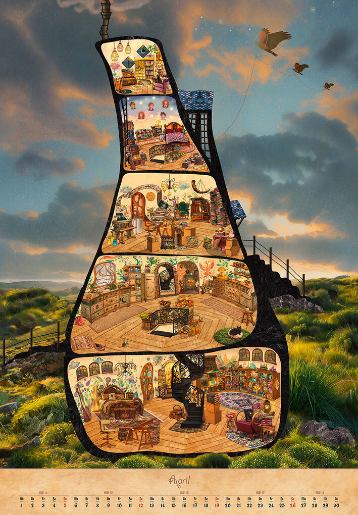 Weitere Ansicht: Kalender Magische Reise durch das Potterversum 2026 | Adriana Ferreira