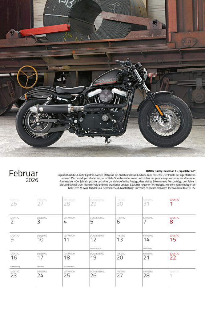 Weitere Ansicht: Kalender Best of Harley Davidson 2026 Eintragkalender | Dieter Rebmann