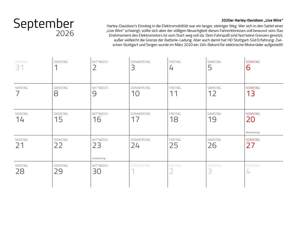 Weitere Ansicht: Kalender Best of Harley Davidson 2026 Eintragkalender | Dieter Rebmann
