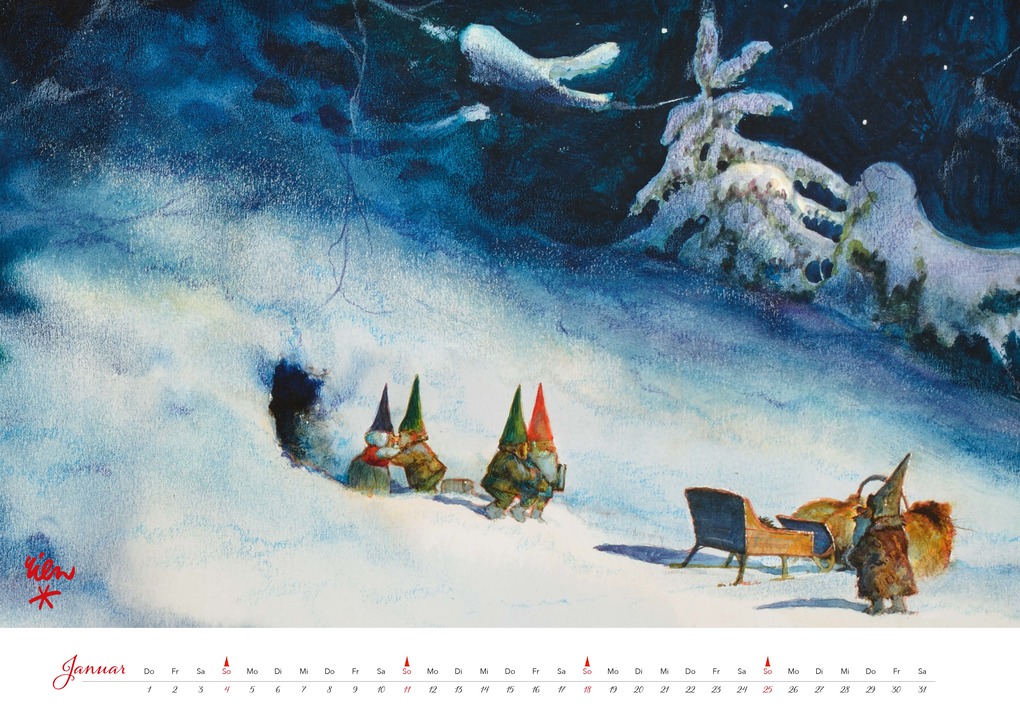 Weitere Ansicht: Heinzelmännchen Kalender 2026 | Rien Poortvliet