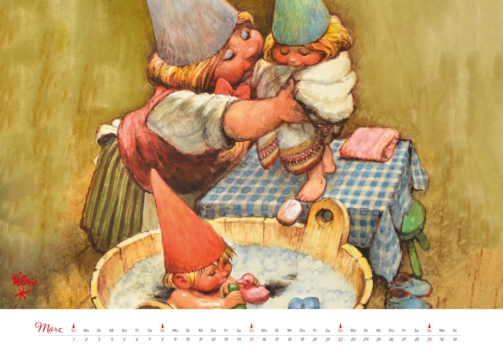 Weitere Ansicht: Heinzelmännchen Kalender 2026 | Rien Poortvliet