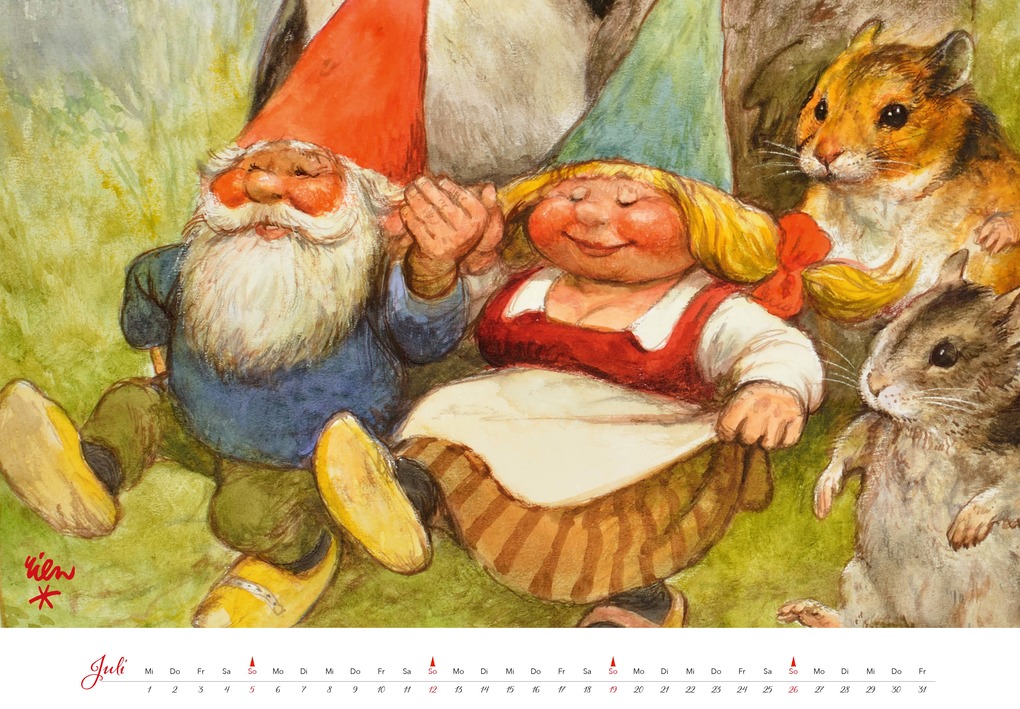 Weitere Ansicht: Heinzelmännchen Kalender 2026 | Rien Poortvliet